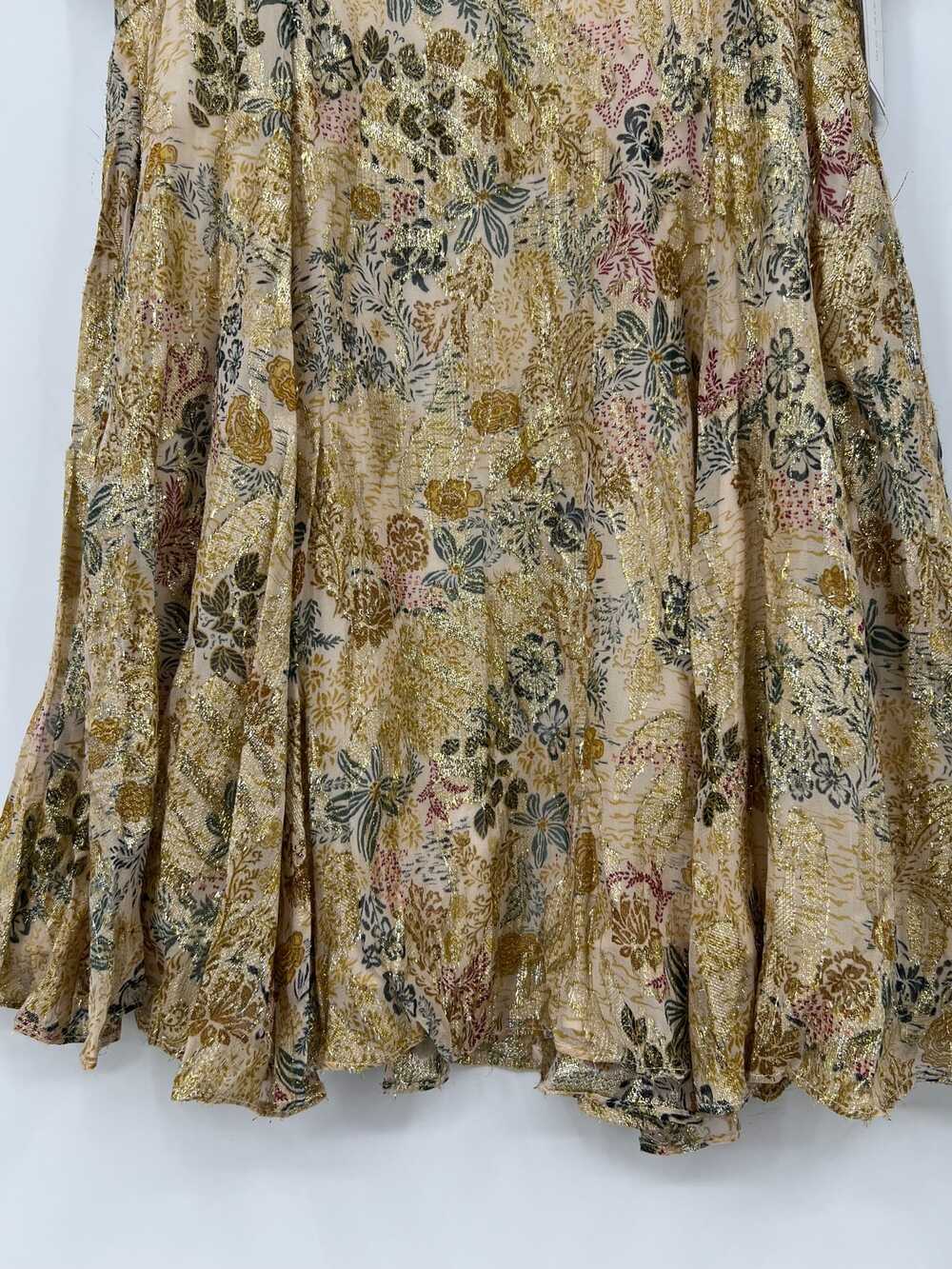 1. State Gold & Green Printed V-Neck Midi Dress | Women’s M Viscose - Picture 7 of 8